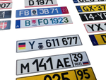 Lade das Bild in den Galerie-Viewer, 1 Paar BRD Kennz. ( NICHT EU ! ) Modellbau RC 1:5 1:32 1:14 1:16 1:8 1:24 1:32 Modellbau Beschriftung
