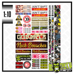 Lade das Bild in den Galerie-Viewer, 1:10 - Set C RC Drifter Aufkleber Sticker JDM Japan HPI Himoto Traxxas Tamiya Modellbau Beschriftung
