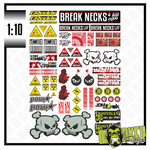 Lade das Bild in den Galerie-Viewer, 1:10 - Set D RC Drifter Aufkleber Sticker JDM Japan HPI Himoto Traxxas Tamiya Modellbau Beschriftung
