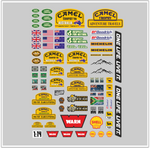 Lade das Bild in den Galerie-Viewer, 1:14 RC Car Aufkleber - Trophy Defender Landrover Camel ONE LIFE. Australia Modellbau Beschriftung
