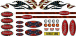 Lade das Bild in den Galerie-Viewer, 1x SET TEXAS Peterbilt TRUCK USA 1:14 1:16 Tamiya DECAL STICKER AUFKLEBER 085 Modellbau Beschriftung
