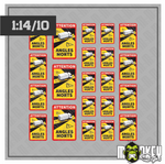 Lade das Bild in den Galerie-Viewer, 21 teil. Angles Morts Aufkleber-Set LKW Truck für 1:14 und 1:10 Modellbau Modellbau Beschriftung
