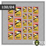 Lade das Bild in den Galerie-Viewer, 21 teil. Angles Morts Aufkleber-Set LKW Truck für 1:32 und 1:24 Modellbau Modellbau Beschriftung
