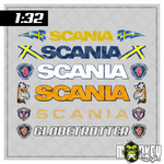 Lade das Bild in den Galerie-Viewer, 23 Frontscheiben Aufkleber 1:32 Modellbau RC Slotcar LKW Sticker UV-beständig Modellbau Beschriftung
