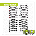 Lade das Bild in den Galerie-Viewer, 24 teilig Reifenbeschriftung für Bridgestone 385/315 Aufkleber Tamiya 1:14 Modellbau Beschriftung
