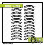 Lade das Bild in den Galerie-Viewer, 24 teilig Reifenbeschriftung für Continental 385/315 Aufkleber Tamiya 1:14 Modellbau Beschriftung
