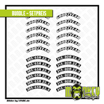 Lade das Bild in den Galerie-Viewer, 24 teilig Reifenbeschriftung für Goodyear 385/315 BLACK Aufkleber Tamiya 1:14 Modellbau Beschriftung
