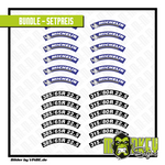 Lade das Bild in den Galerie-Viewer, 24 teilig Reifenbeschriftung für Michelin blue 385/315 Aufkleber Tamiya 1:14 Modellbau Beschriftung
