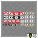 Lade das Bild in den Galerie-Viewer, 26-teiliges Aufkleber Set Spur G Gartenbahn Bundesbahn Beschriftung Universal Modellbau Beschriftung
