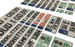 Lade das Bild in den Galerie-Viewer, 2er Set Kennzeichen reflektierend Modellbau Beschriftung
