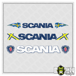 Lade das Bild in den Galerie-Viewer, 3-teiliges Aufkleber Set SCANIA Tamiya LKW 1:14 RC Truck Modellbau Sticker Modellbau Beschriftung
