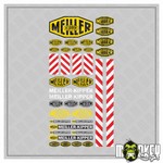 Lade das Bild in den Galerie-Viewer, 37x Meiller Sticker Set Modellbau 1:32 LKW RC Truck Aufkleber ohne Hintergrund Modellbau Beschriftung
