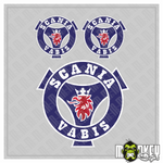 Lade das Bild in den Galerie-Viewer, 3er Scania Vabis Aufkleber Set passend für 1:14 Tamiya RC LKW Truck Sticker B Modellbau Beschriftung

