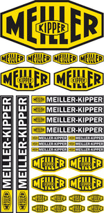 Lade das Bild in den Galerie-Viewer, 3er Set 1:14 - 1:16 Aufkleber MEILLER PALFINGER WARN - RC Tamiya Wedico Decal Modellbau Beschriftung

