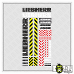 Lade das Bild in den Galerie-Viewer, 40-teiliges Aufkleber Set 1:32 LIEBHERR LKW RC Truck Modellbau Sticker Kran Modellbau Beschriftung
