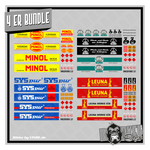 Lade das Bild in den Galerie-Viewer, 4er Set Waterslide Decal 1:87 SPUR H0 Tank - Container Zug Eisenbahn Modellbahn Modellbau Beschriftung
