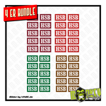 Lade das Bild in den Galerie-Viewer, 4x 10teil AUFKLEBER Set HSB Harzer Schmalspurbahn Piko LGB Spur G Sticker Modellbau Beschriftung
