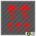 Lade das Bild in den Galerie-Viewer, 5 teilg. RC Crawler Drifter Aufkleber Set Punisher rot Sticker für Modellbau Modellbau Beschriftung
