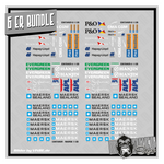 Lade das Bild in den Galerie-Viewer, 6er Set Waterslide Decal 1:120 SPUR TT Container Zug Eisenbahn Modellbahn Modellbau Beschriftung
