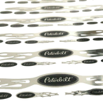 Lade das Bild in den Galerie-Viewer, 7teilig CHROM PETERBILT Flames BLACK TRUCK USA 1:14 STICKER RC AUFKLEBER USA Modellbau Beschriftung

