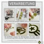 Lade das Bild in den Galerie-Viewer, Aufkleber 209teilig Modellbau RC Slotcar Bahn Zahlen Buchstaben Sticker 5mm Modellbau Beschriftung
