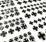 Lade das Bild in den Galerie-Viewer, Aufkleber 27teilig Modellbau RC Army Eisernes Kreuz Panzer WW2 Sticker Armee -B Modellbau Beschriftung
