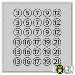 Lade das Bild in den Galerie-Viewer, Aufkleber 30-teilig Modellbau RC Slotcar Startnummern Sticker UV-beständig Set B Modellbau Beschriftung
