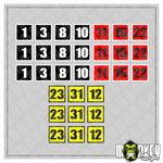 Lade das Bild in den Galerie-Viewer, Aufkleber 30-teilig Modellbau RC Slotcar Startnummern Sticker UV-beständig Modellbau Beschriftung
