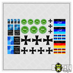Lade das Bild in den Galerie-Viewer, Aufkleber 40 teilig Modellbau RC Bundeswehr Sticker Armee Deutschland ISAF NATO Modellbau Beschriftung
