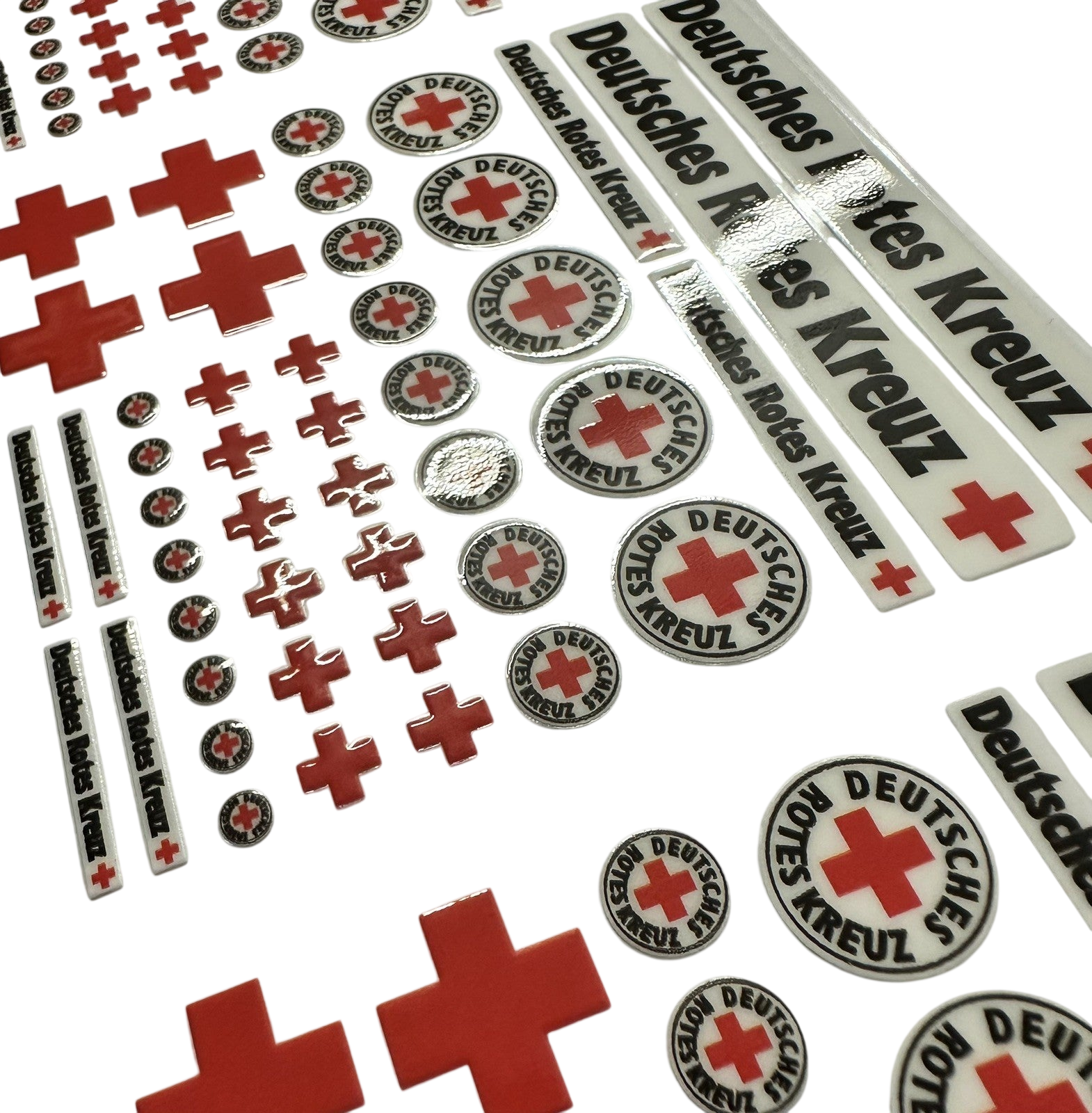 Aufkleber 45 teilig Modellbau RC DRK Sticker Deutsches Rotes Kreuz ...