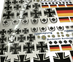 Lade das Bild in den Galerie-Viewer, Aufkleber 58 teilig Modellbau RC Bundeswehr Sticker Armee Deutschland Kreuze Modellbau Beschriftung
