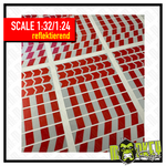 Lade das Bild in den Galerie-Viewer, Bande reflektierend Carrera 132/140 Leitplanke 140x20 Racing 1:32 1:24 Slotcar Modellbau Beschriftung
