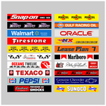 Lade das Bild in den Galerie-Viewer, Bandenwerbung Carrera 132/140 Leitplanke Werbung Race 1:32 1:24 Slotcar 140x20mm Modellbau Beschriftung
