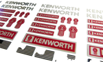 Lade das Bild in den Galerie-Viewer, CHROM KENWORTH USA RED 1:14 1:14,5 Tamiya DECAL RC AUFKLEBER 1:16 TRUCK 034 Modellbau Beschriftung
