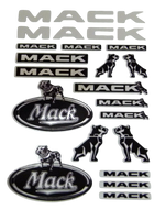 Lade das Bild in den Galerie-Viewer, CHROM MACK TRUCK USA 1:14 1:14,5 Tamiya DECAL STICKER RC AUFKLEBER 023 Modellbau Beschriftung
