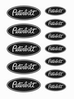 Lade das Bild in den Galerie-Viewer, CHROM PETERBILT BLACK TRUCK USA 1:14 1:14,5 Tamiya STICKER RC AUFKLEBER 052 Modellbau Beschriftung
