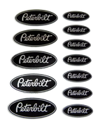 Lade das Bild in den Galerie-Viewer, CHROM PETERBILT BLACK TRUCK USA 1:14 1:14,5 Tamiya STICKER RC AUFKLEBER 052 Modellbau Beschriftung
