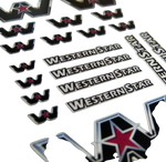Lade das Bild in den Galerie-Viewer, CHROM Western Star TRUCK USA 1:14 1:14,5 Tamiya STICKER RC AUFKLEBER 016 Modellbau Beschriftung
