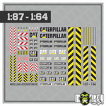Lade das Bild in den Galerie-Viewer, Caterpillar CAT Decal Set Kran Modellbau Beschriftung 1:87 1:64 LKW Truck Scale Modellbau Beschriftung
