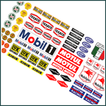 Lade das Bild in den Galerie-Viewer, Decal Youngtimer Modellbau RC 1:18 1:24 1:14 Aufkleber Set Ralley Texaco RC Modellbau Beschriftung
