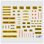 Lade das Bild in den Galerie-Viewer, Decals 1:87 Oversize Truck LKW Set – Modellbau H0 Zubehör Waterslide Modellbau Beschriftung
