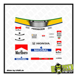 Lade das Bild in den Galerie-Viewer, F1 Decal 1:18 Ayrton Senna Figurendecal - Honda McLaren - Modellbau Beschriftung
