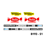 Lade das Bild in den Galerie-Viewer, F1 Decal 1:18 Benetton B193 Set A - Patrese - Schumacher Formel 1 - 1993 Modellbau Beschriftung
