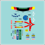 Lade das Bild in den Galerie-Viewer, F1 Decal 1:18 Ferrari Figur 1991 Benetton Tabakwerbung Schumacher Formel 1 Modellbau Beschriftung
