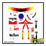 Lade das Bild in den Galerie-Viewer, F1 Decal 1:18 MSC Figur 1997 Tabakwerbung Schumacher Formel Modellbau Beschriftung
