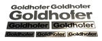 Lade das Bild in den Galerie-Viewer, GOLDHOFER Chrom Set Tamiya 1:14 1:14,5 Auflieger Wedico Aufkleber 1:16 037 Modellbau Beschriftung
