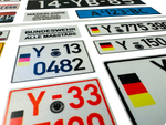 Lade das Bild in den Galerie-Viewer, Kennzeichen reflektierend Modellbau RC 1:5 1:12 1:14 1:16 1:8 1:24 1:18 1:10 Modellbau Beschriftung
