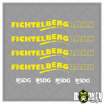 Lade das Bild in den Galerie-Viewer, LGB 8-teiliges Aufkleber Spur G Gartenbahn Fichtelberg Beschriftung Modellbahn Modellbau Beschriftung

