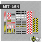 Lade das Bild in den Galerie-Viewer, Liebherr Decal Set Kran Modellbau Beschriftung 1:87 1:64 LKW Truck Scale Modellbau Beschriftung
