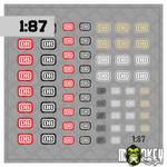 Lade das Bild in den Galerie-Viewer, Mehrteiliges Set Deutsche Bundesbahn Keks Beschriftung Decals 1:87 Spur H0 Modellbau Beschriftung

